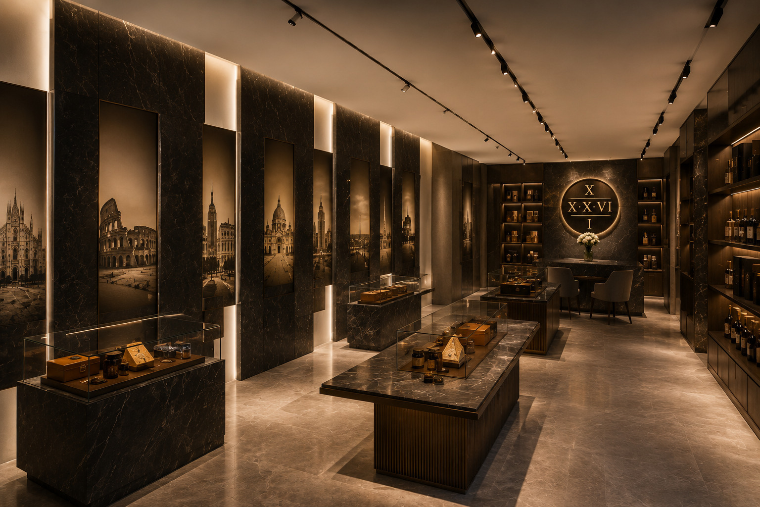 XXXVI — Sala con vedute delle città