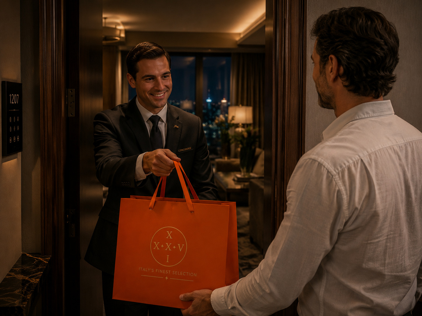 Hotel & Suite: la consegna del cofanetto XXXVI in camera