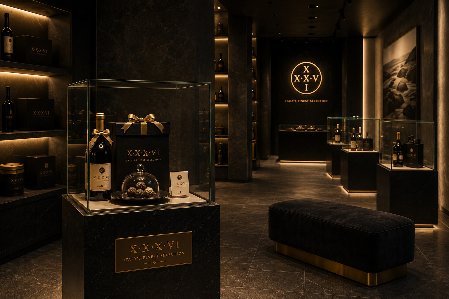 XXXVI — Interno con area lounge