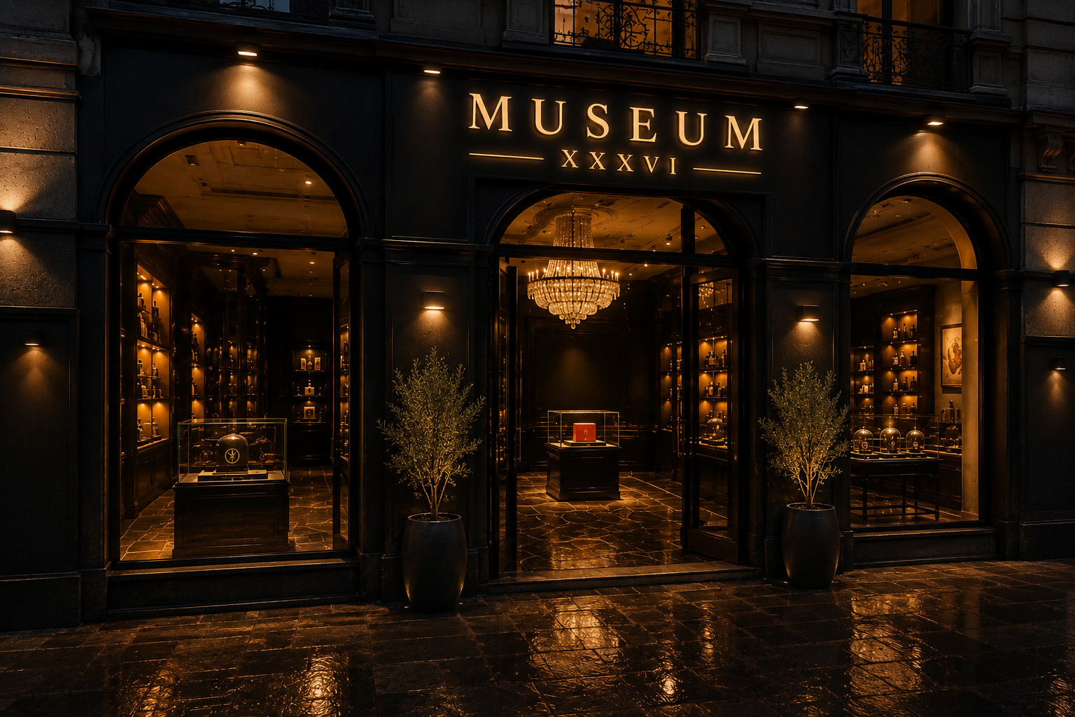 Il Museum XXXVI visto di lato, sulla via